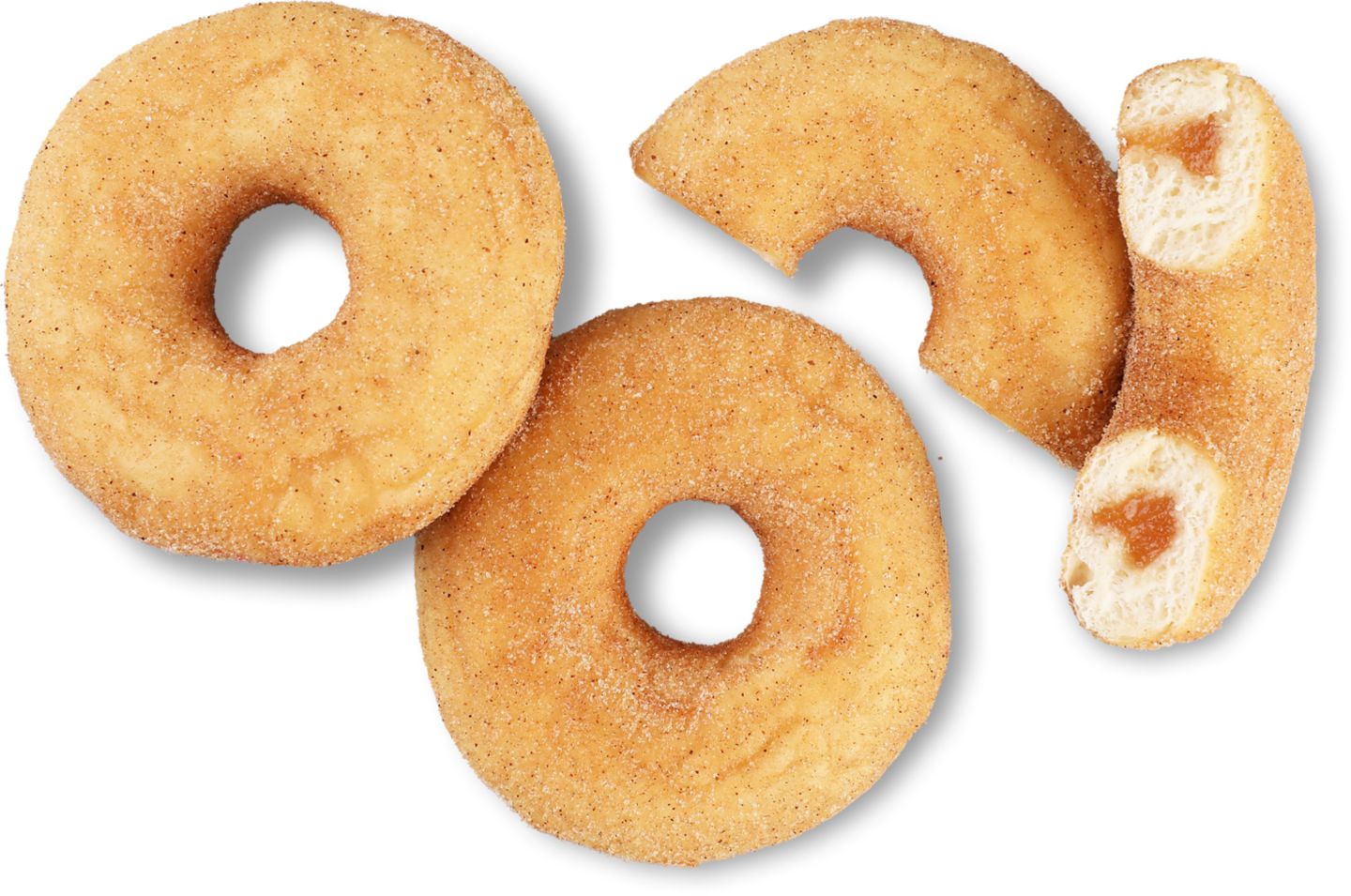 Donut škoricový
s jablkovou náplňou