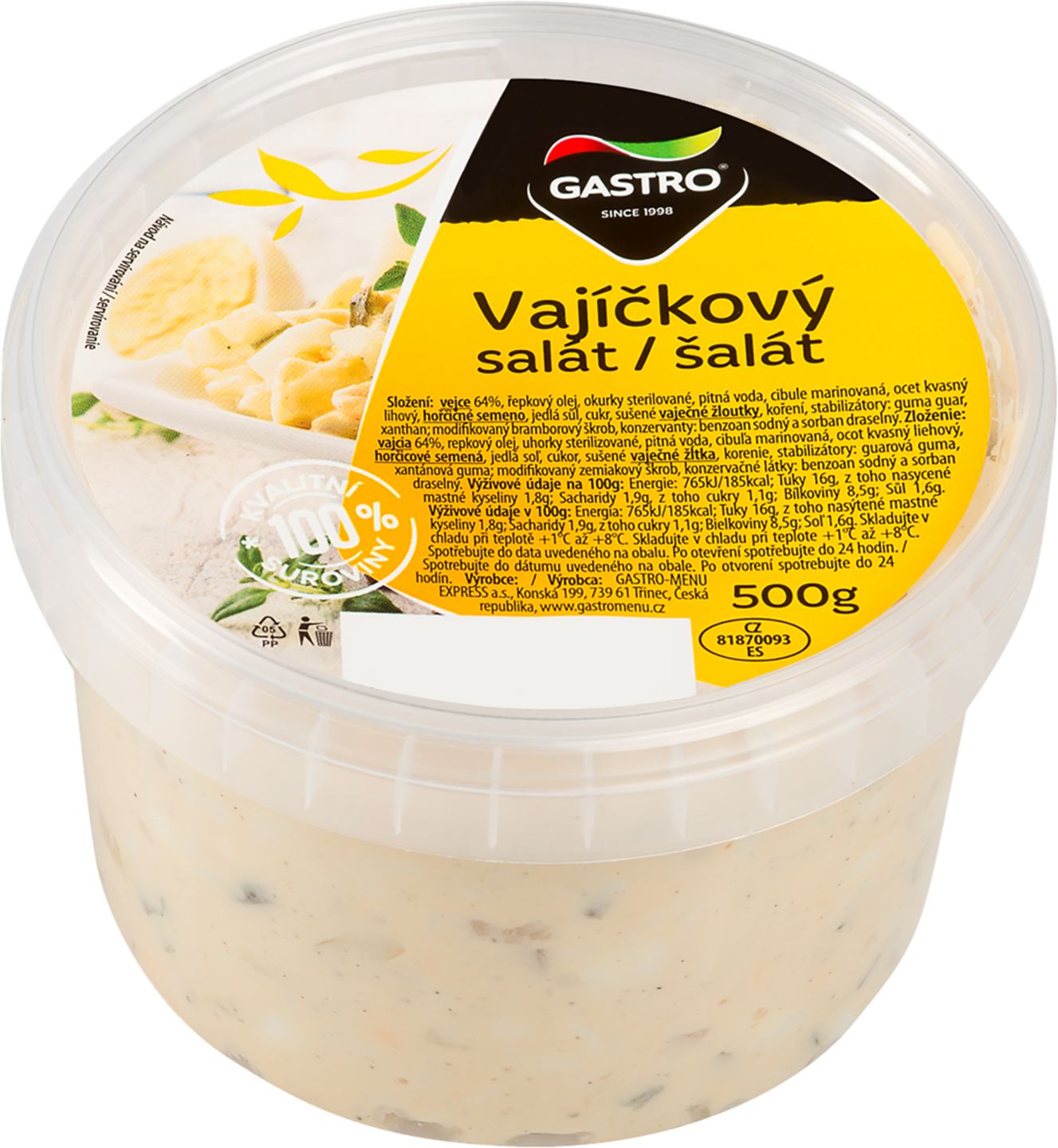 Gastro Vajíčkový šalát