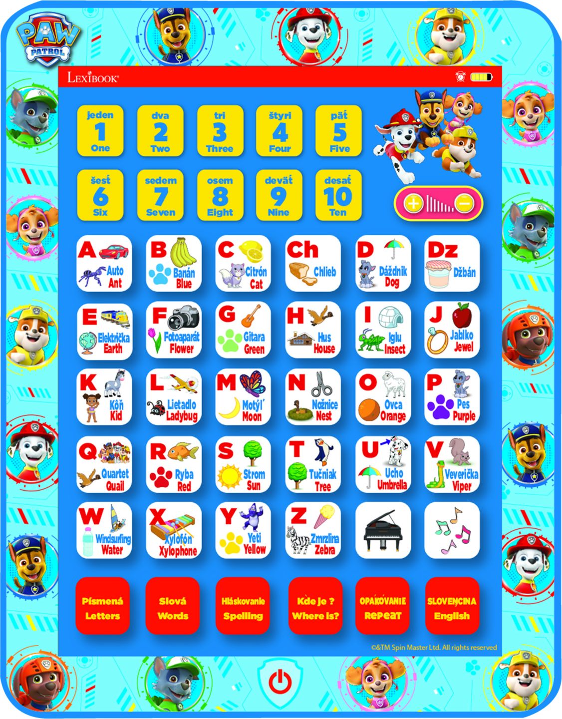 Paw Patrol Vzdelávací tablet