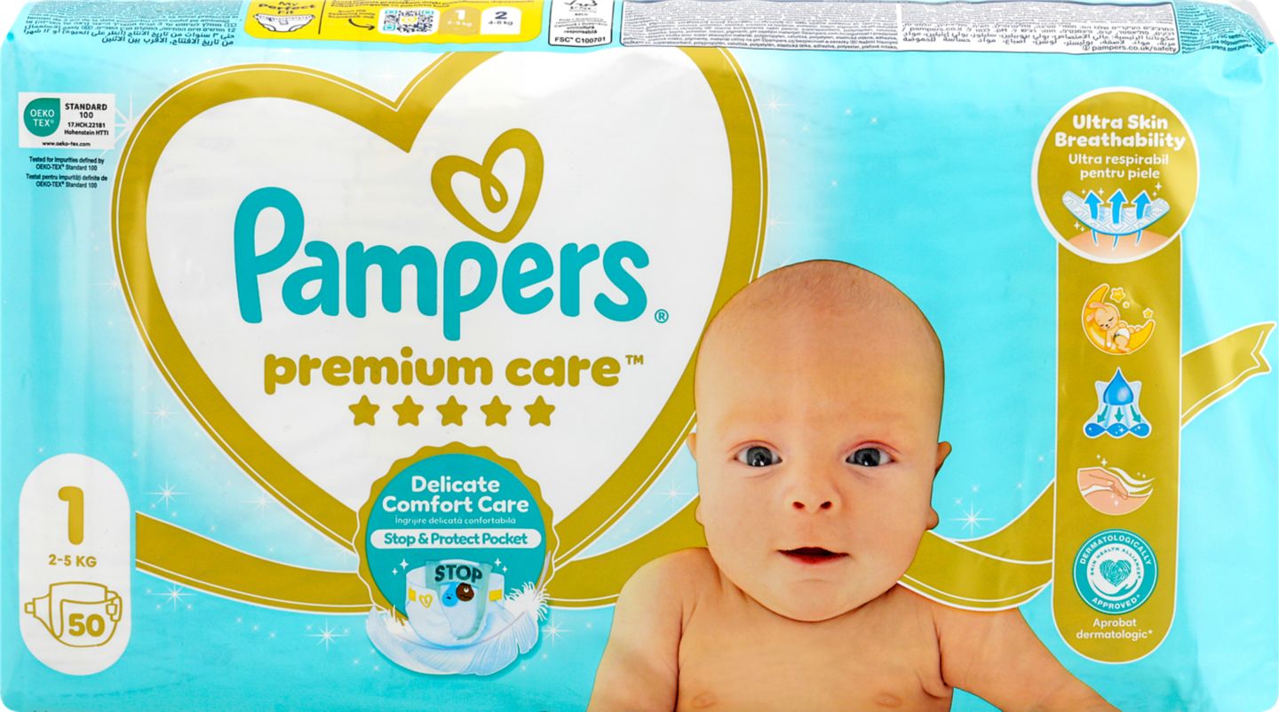 Изображение на Pampers Premium 1, 2-5кг VP
50 бр