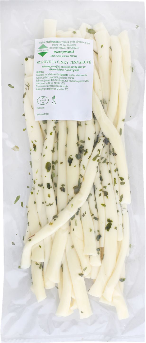 SYRMAN SYROVÉ TYČINKY Polotvrdý nezrej. parený syr