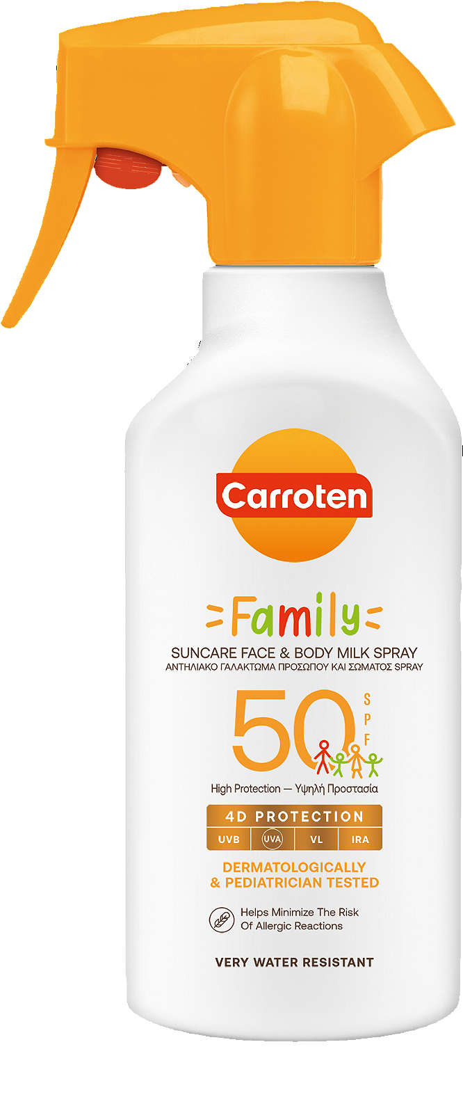 Изображение за продукта Carroten Слънцезащитно мляко спрей SPF50