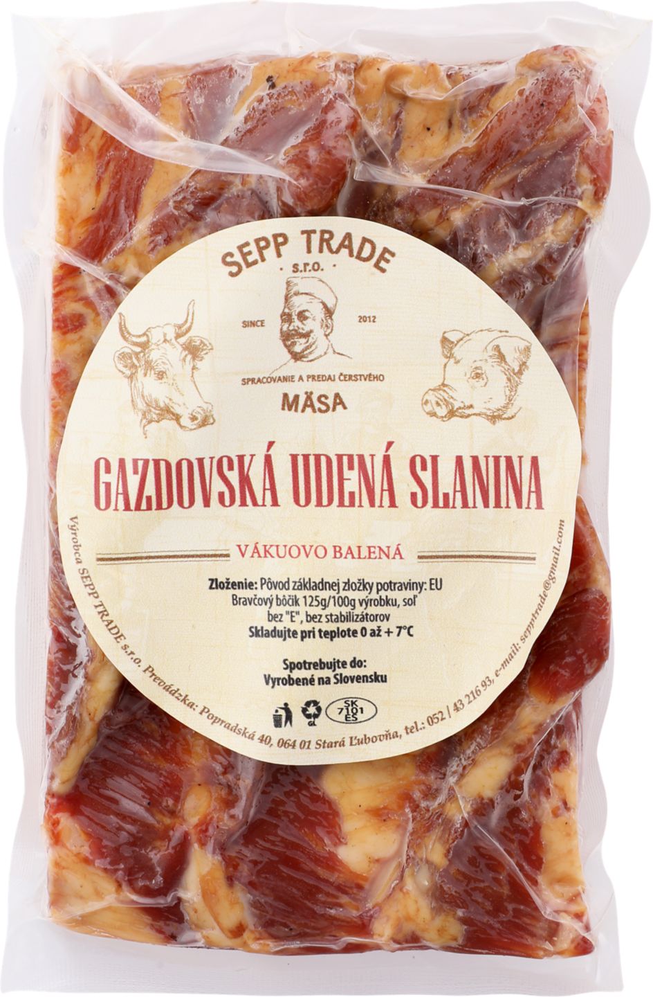 SEPP TRADE Gazdovský údený bôčik