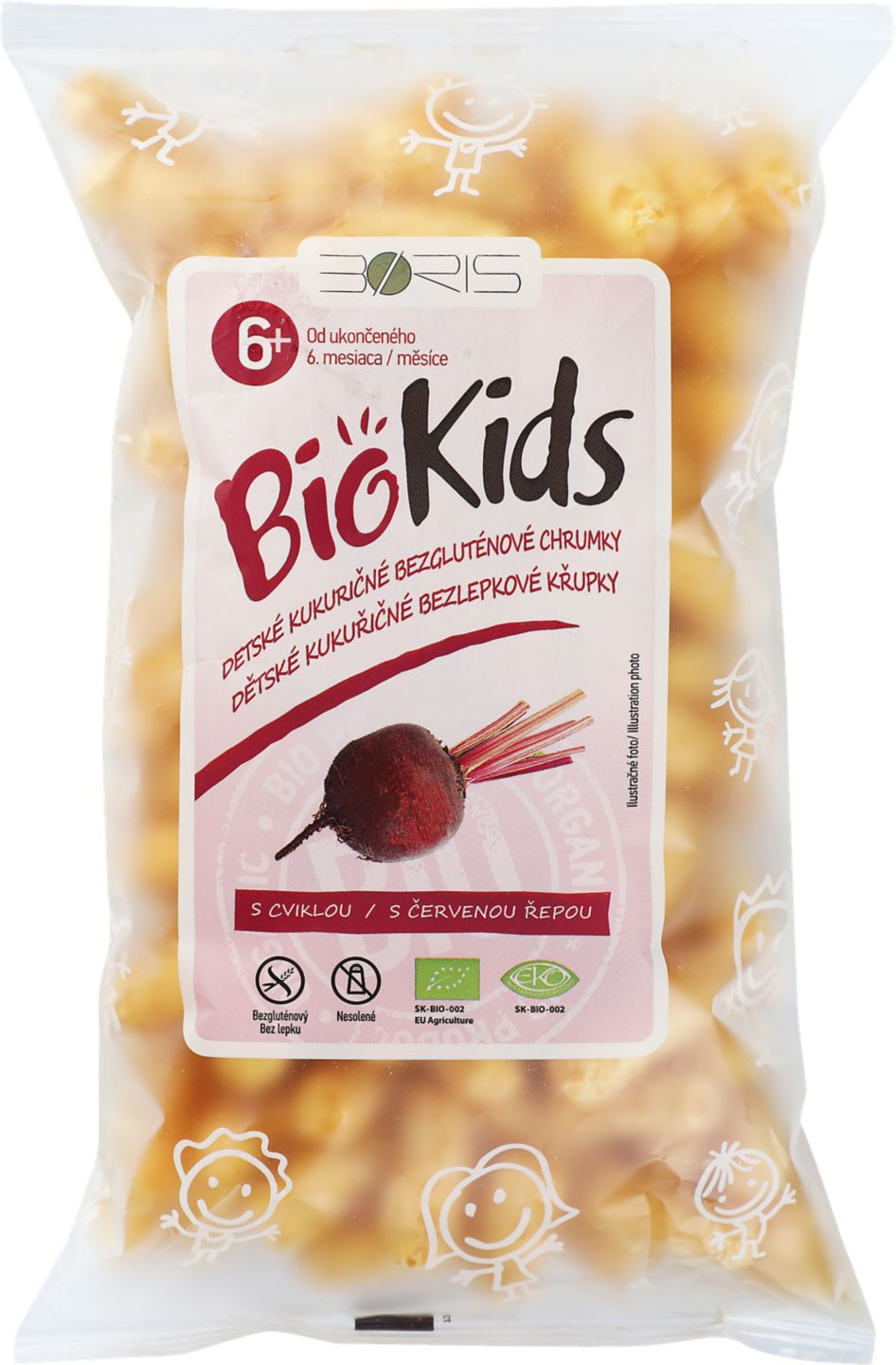 BioKids BIO Detské kukuričné chrumky
s cviklou