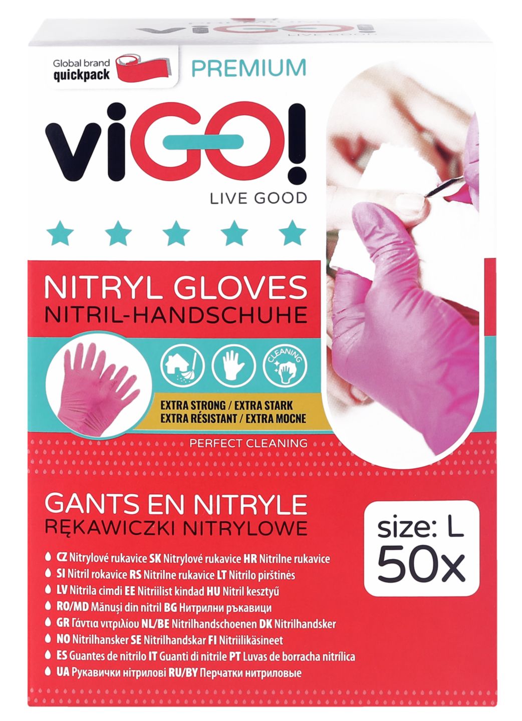 viGO! Rękawiczki nitrylowe