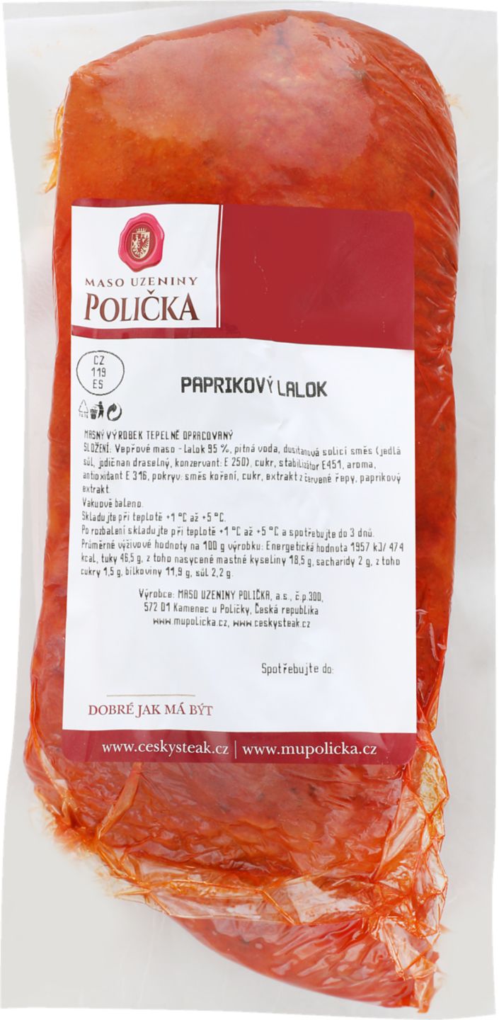 Paprikový lalok balenie cca 600 g