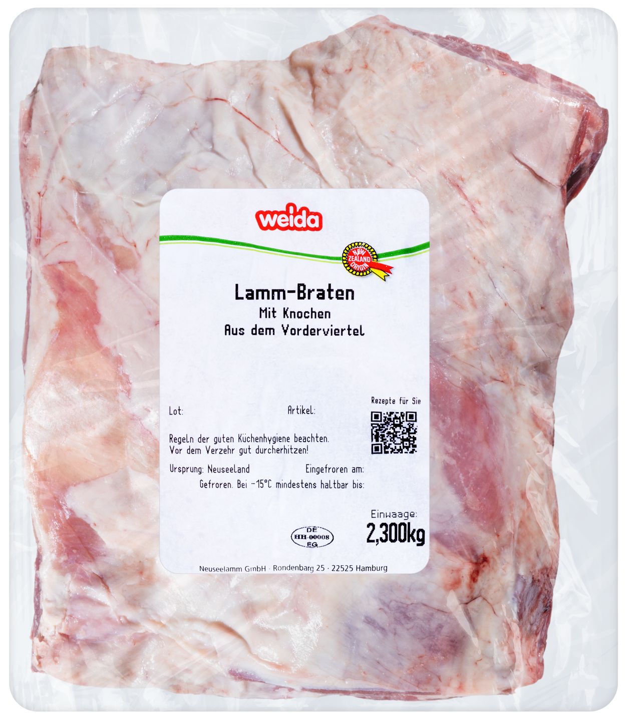 WEIDA Neuseel. Lammbraten