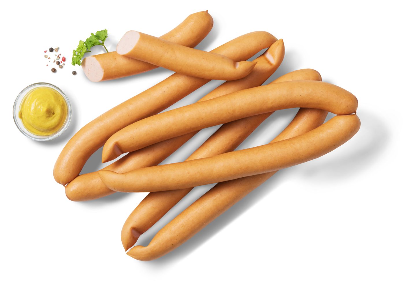 Aus eigener Herstellung Wiener oder Käsewürstchen