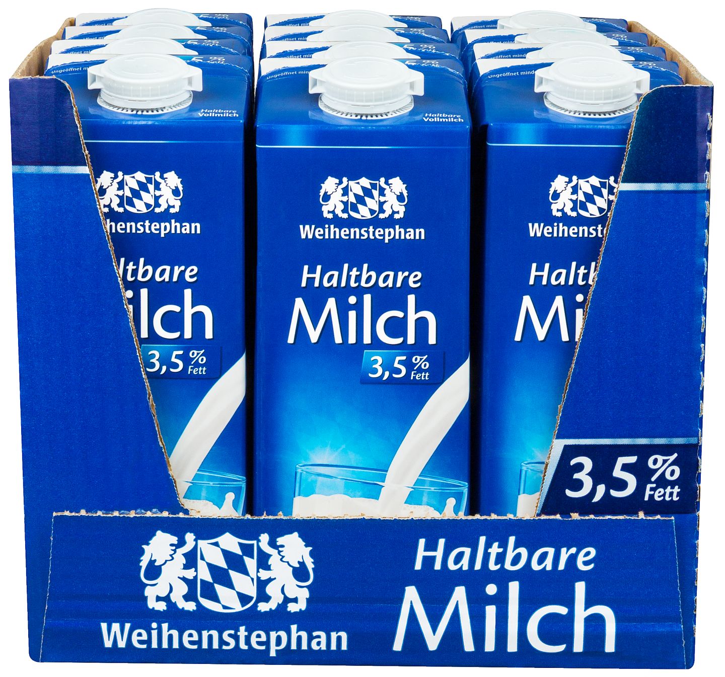 WEIHENSTEPHAN Ein ganzer Karton Haltbare Milch 3,5 %