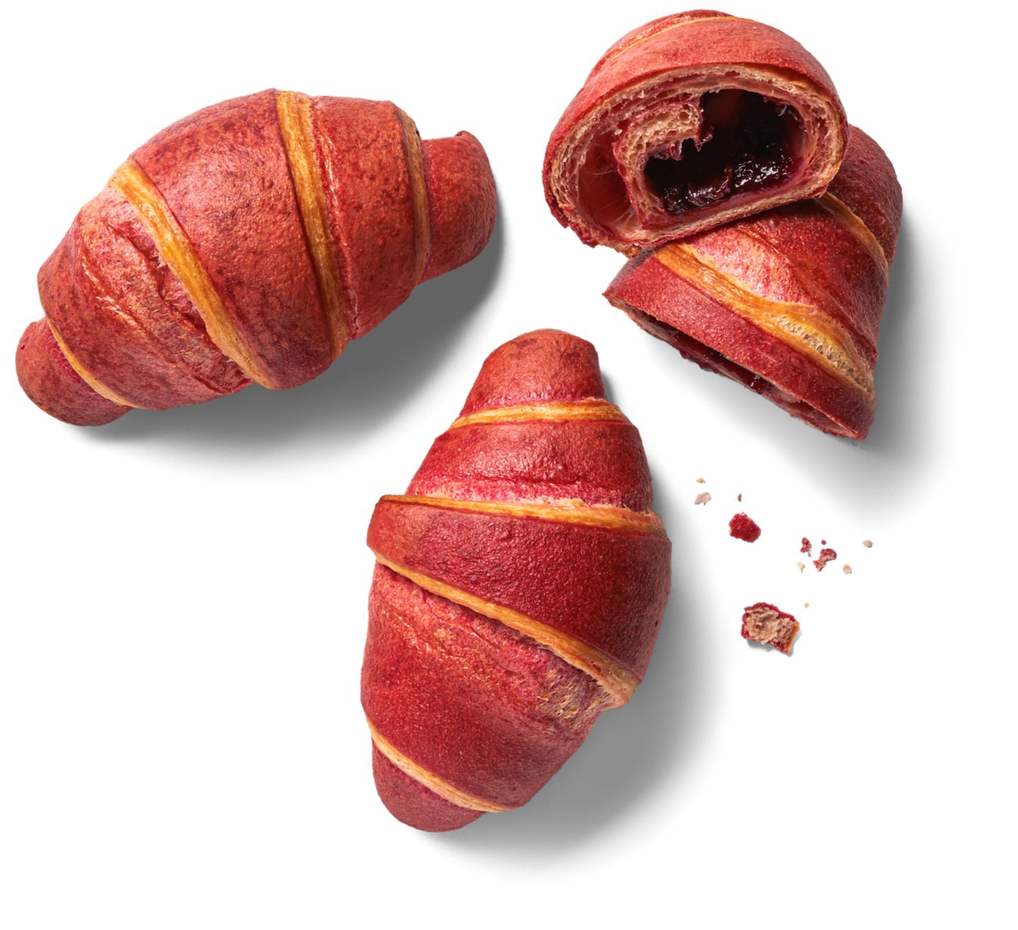 Croissant mit Waldfruchtfüllung