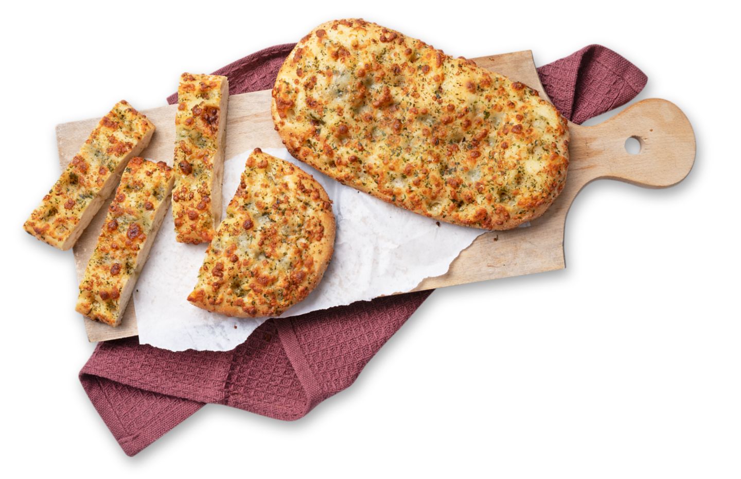 Knoblauch-Mozzarella- Focaccia