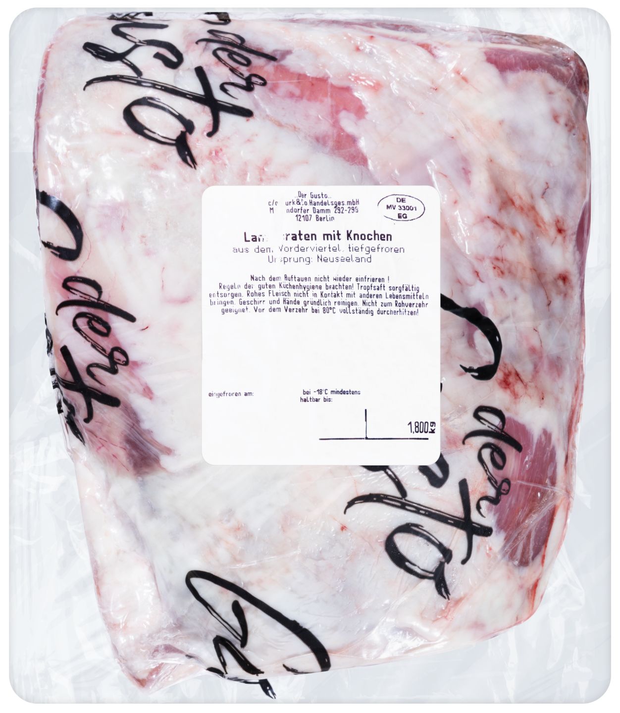 DER GUSTO Lammbraten mit Knochen