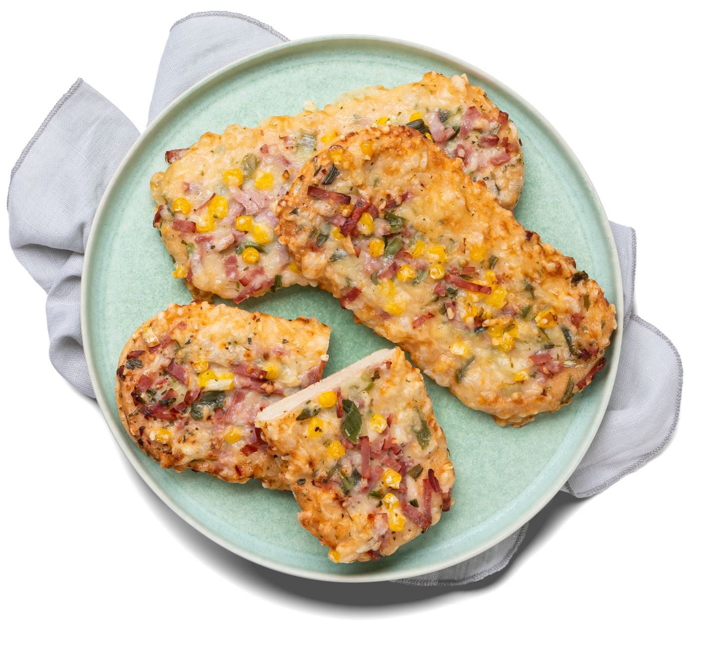 Mini-Pizza Schinken-Mais