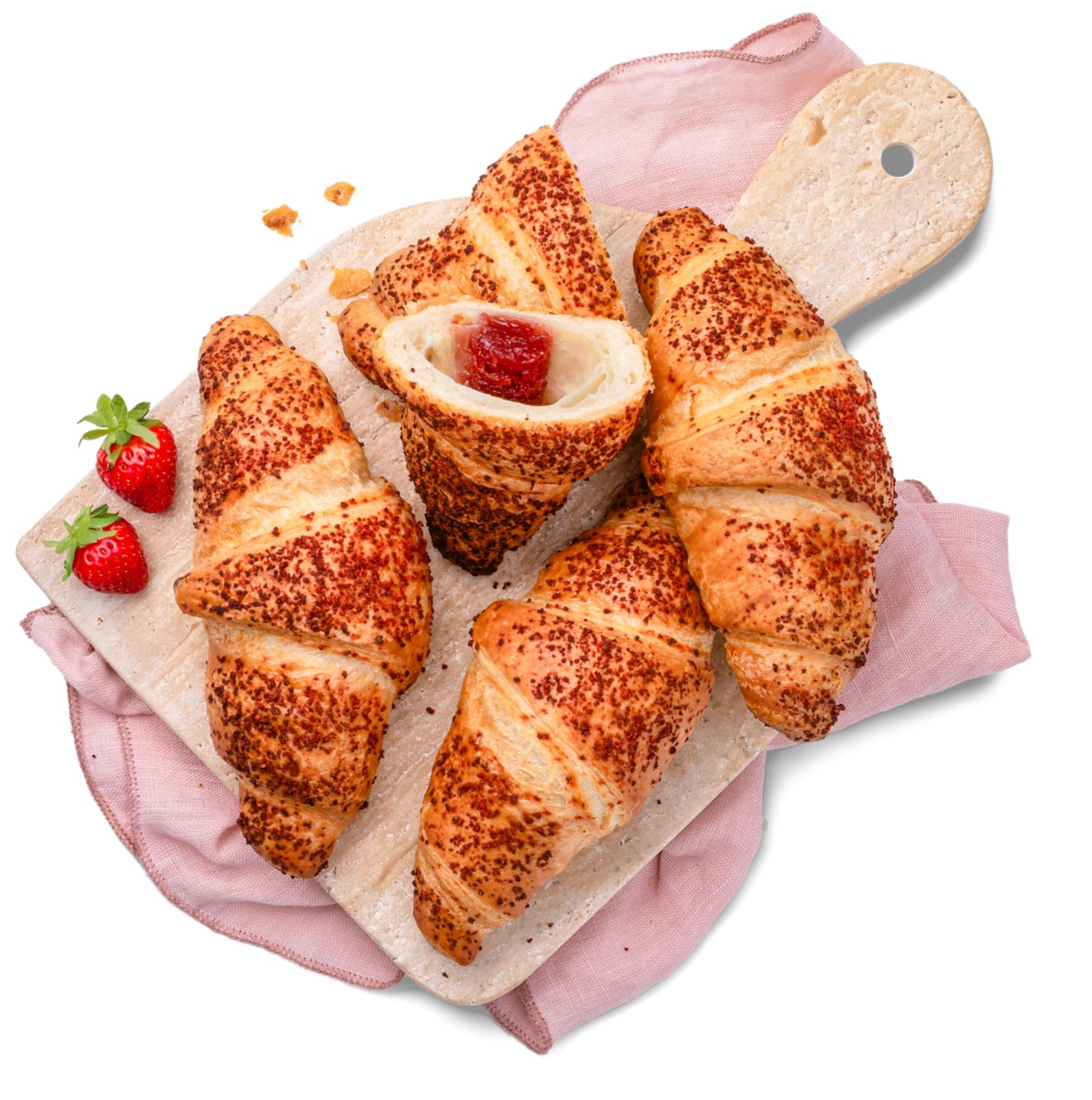 Erdbeer-Croissant