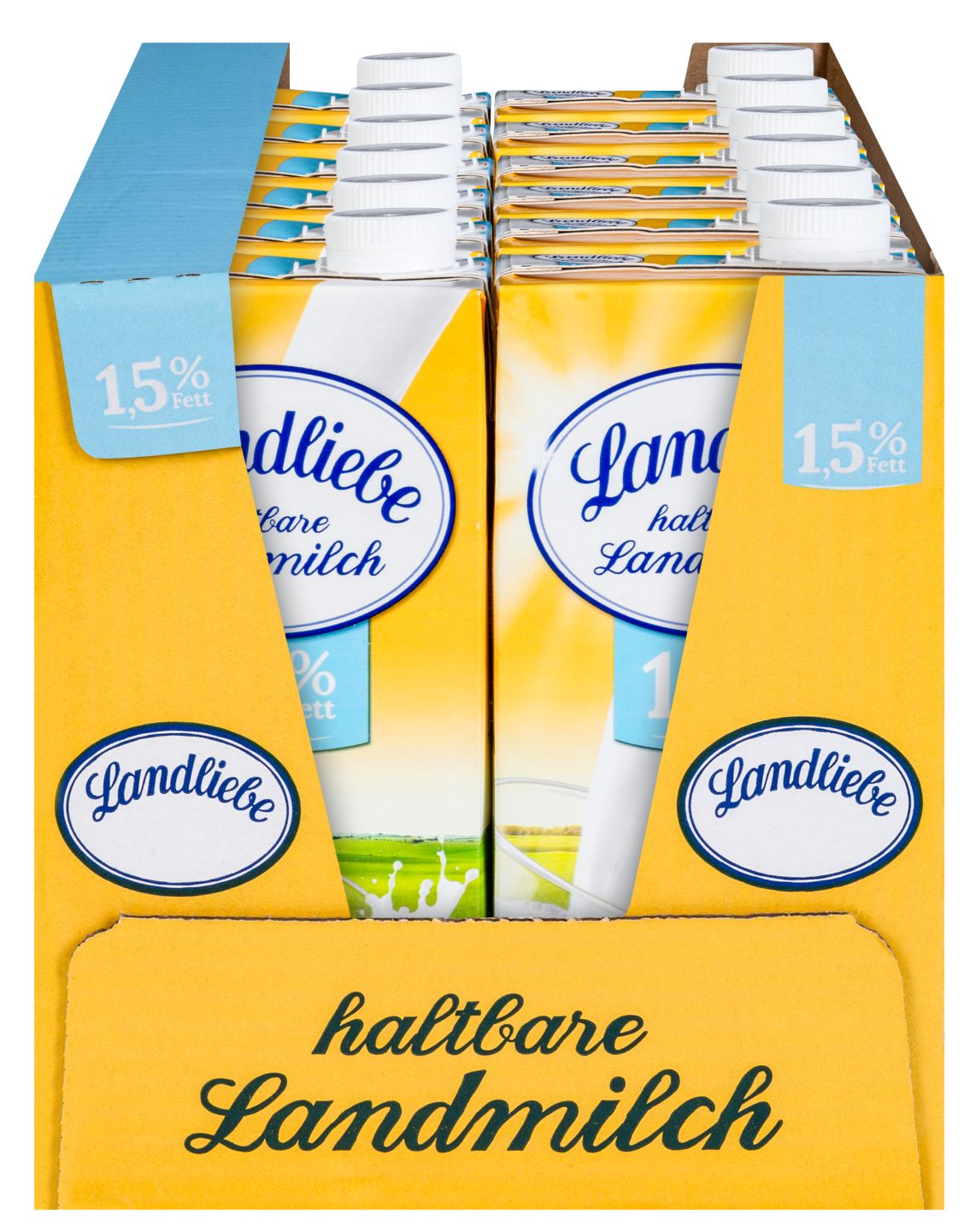 LANDLIEBE Ein ganzer Karton Haltbare Milch 1,5 oder 3,5%