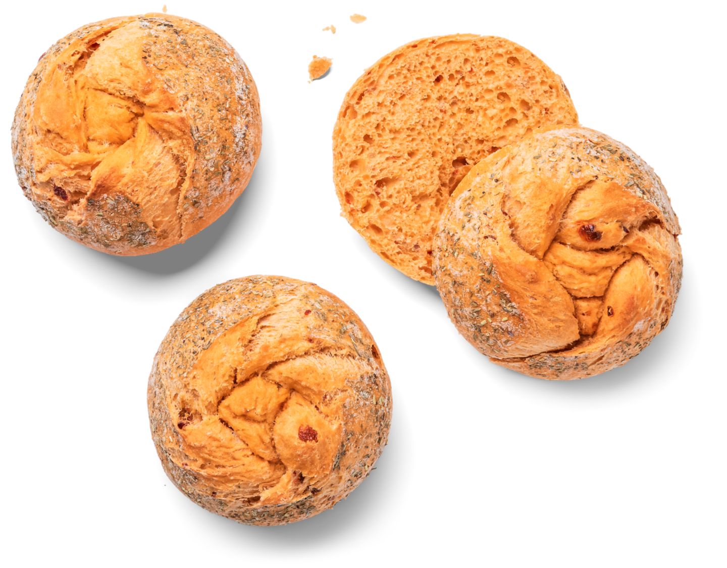 Paradajková žemľa s bylinkami
80 g