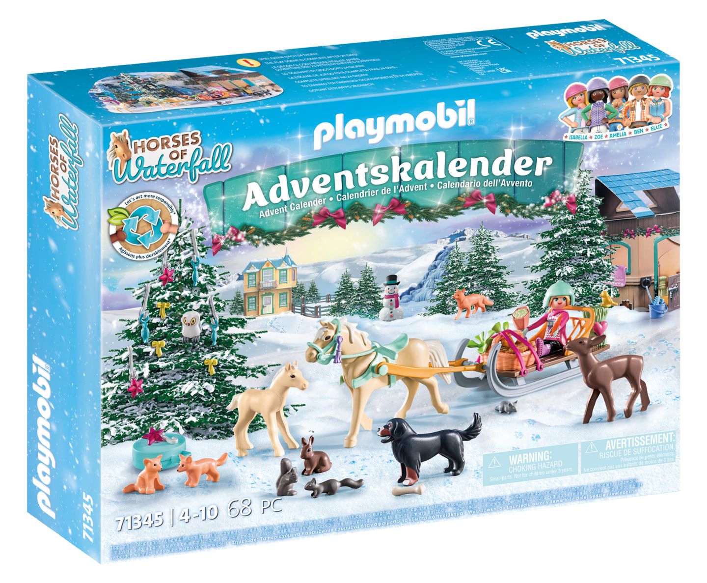 PLAYMOBIL Adventskalender 74345 »Winterliche Schlittenfahrt«