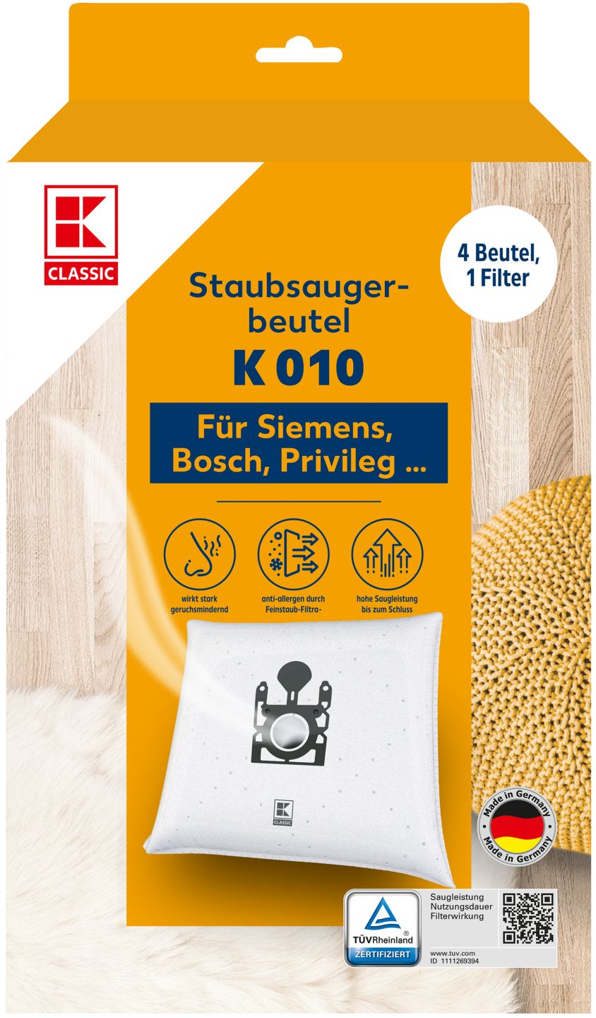 K-CLASSIC Staubsaugerbeutel »K 010«