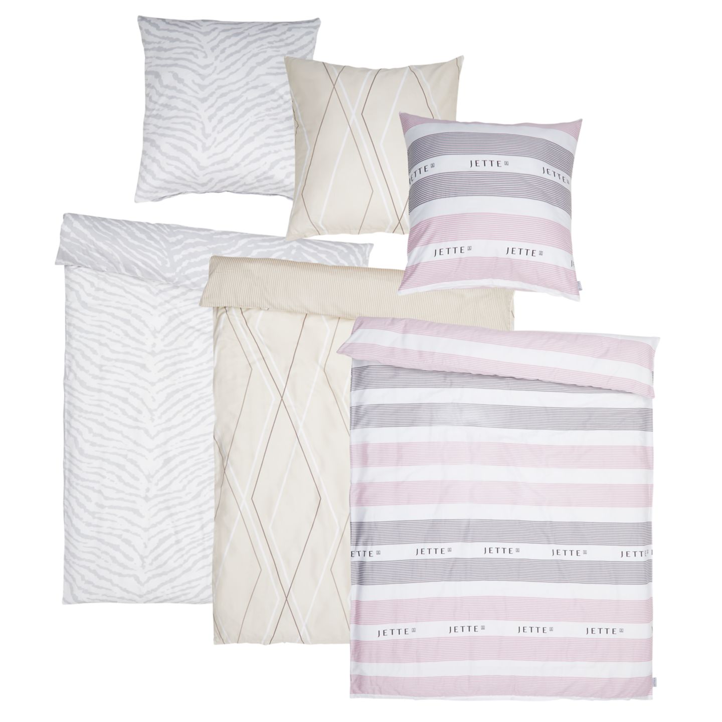 JETTE Mako-Satin-Bettwäsche-Set