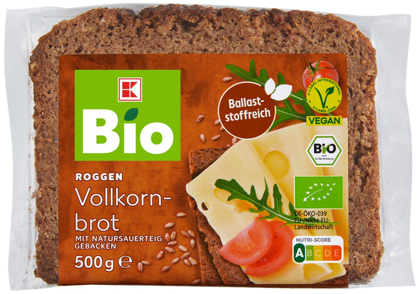 K-BIO Bio-Roggen-Vollkornbrot 