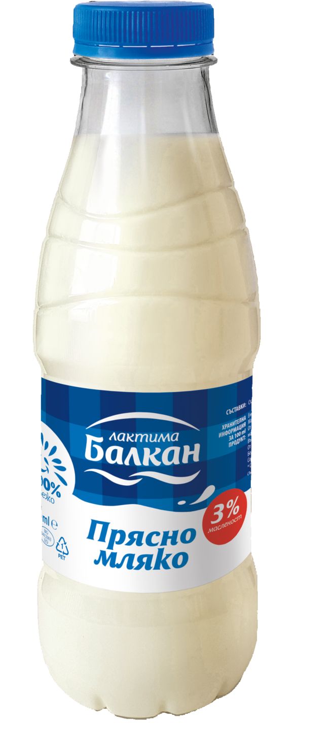 Изображение на БАЛКАН Прясно мляко
3% масленост
