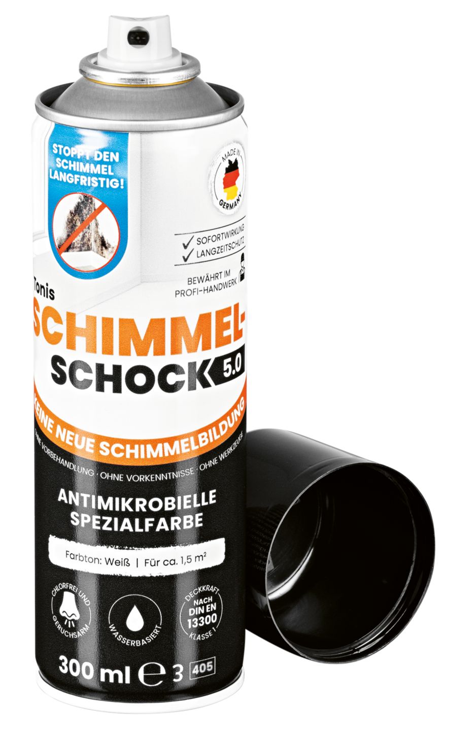 TONIS SCHIMMELSCHOCK 5.0 Anti-Schimmel-Farbe Weiß 300-ml-Dose