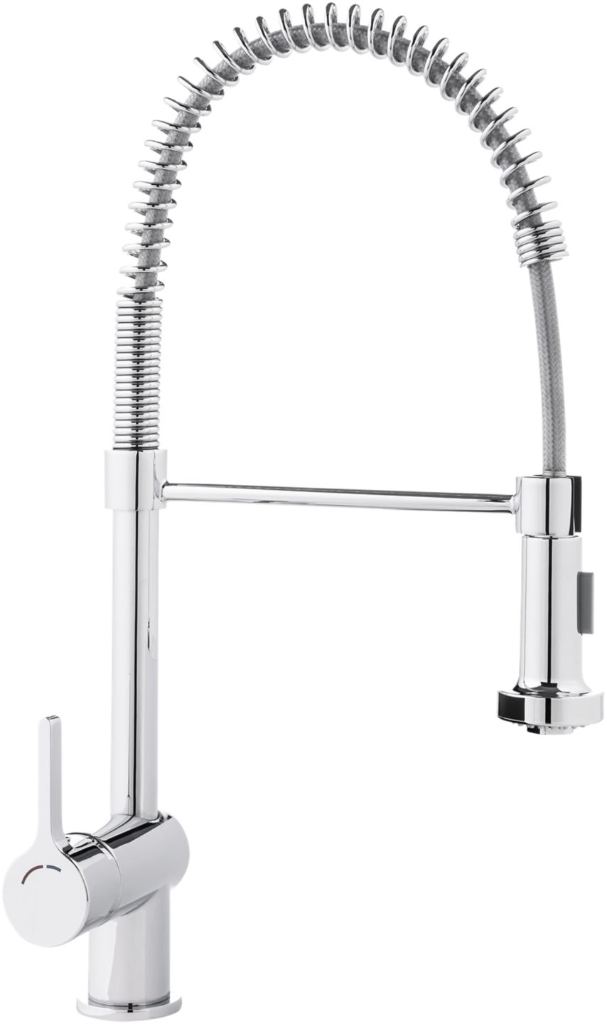 LIV&BO® Einhebel-Spültischarmatur mit Edelstahl-Spiralfeder