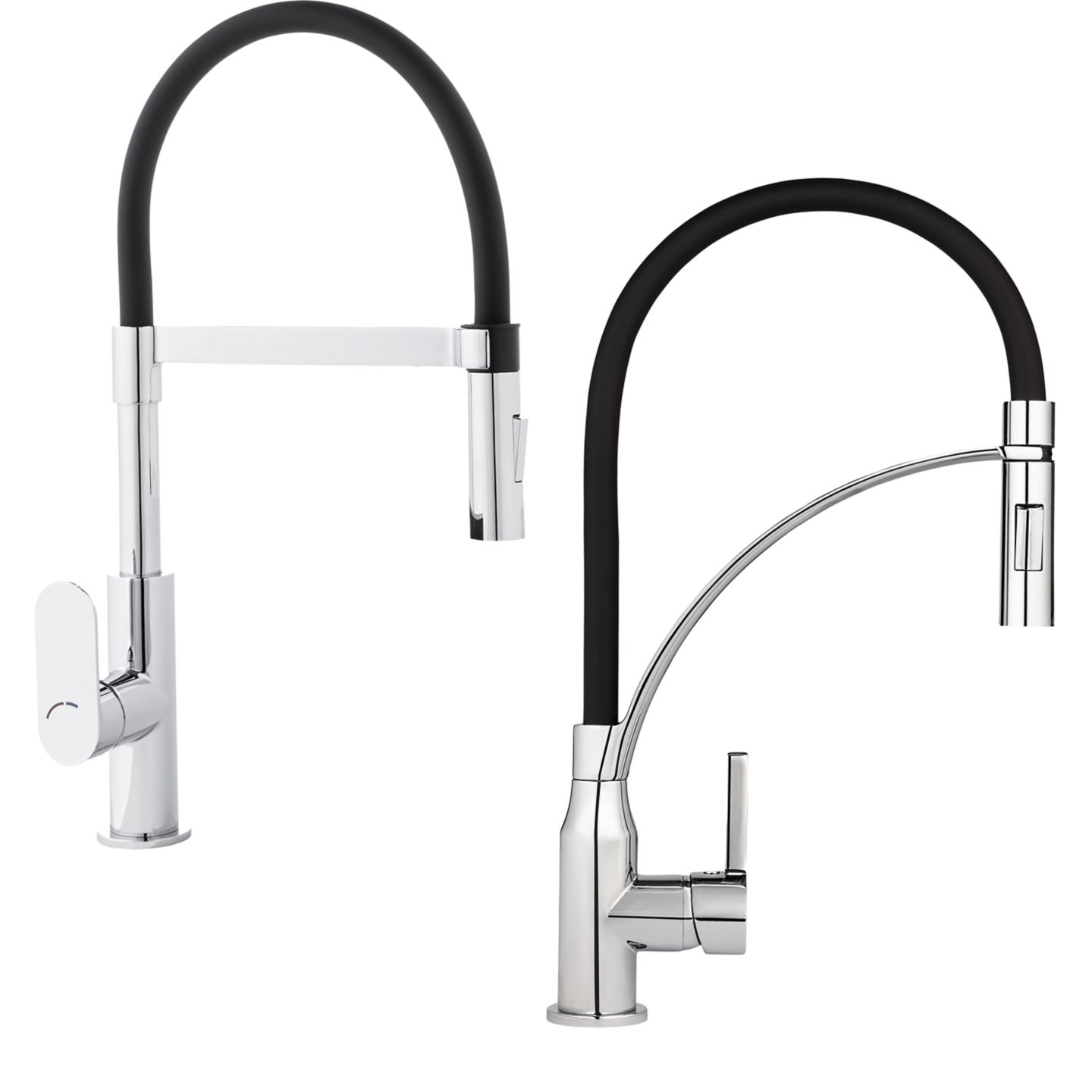 LIV&BO® Einhebel-Spültischarmatur mit Gummi-Flexschlauch