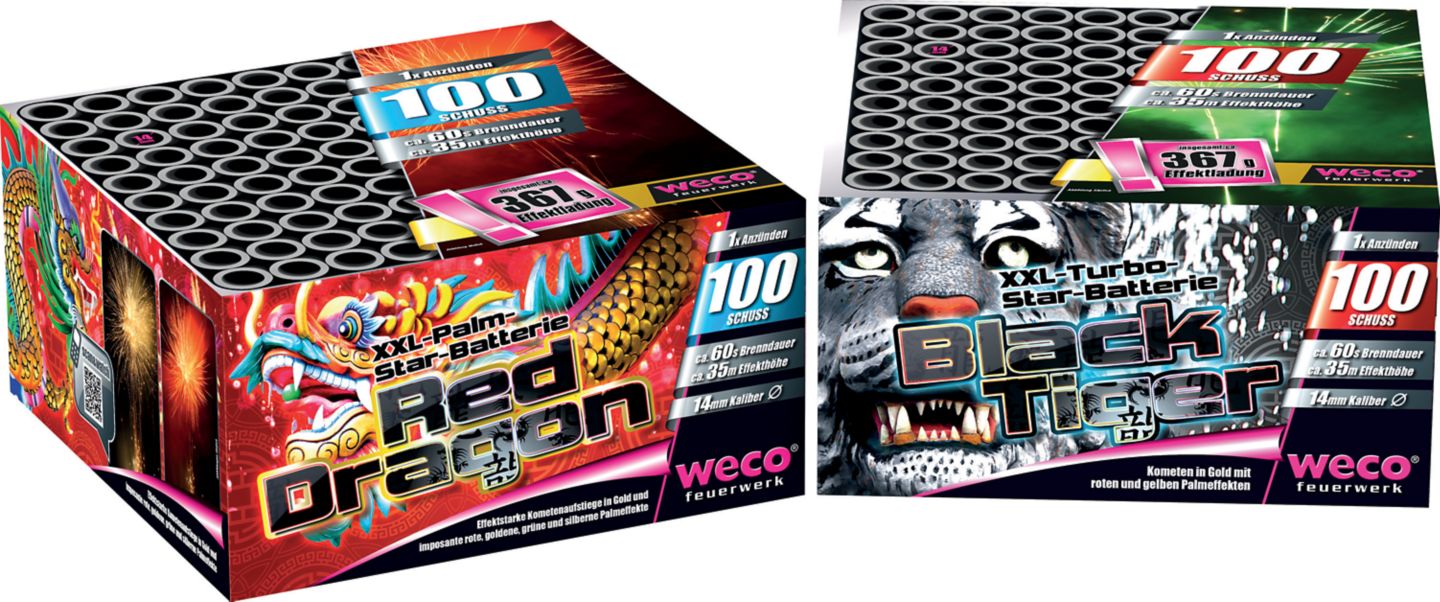 WECO XXL-Batterie »Red Dragon« oder »Black Tiger«