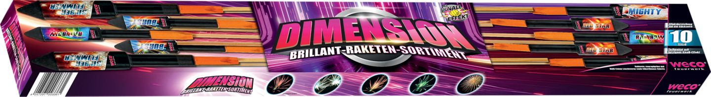 WECO Brillant-Raketen-Sortiment »Dimension«