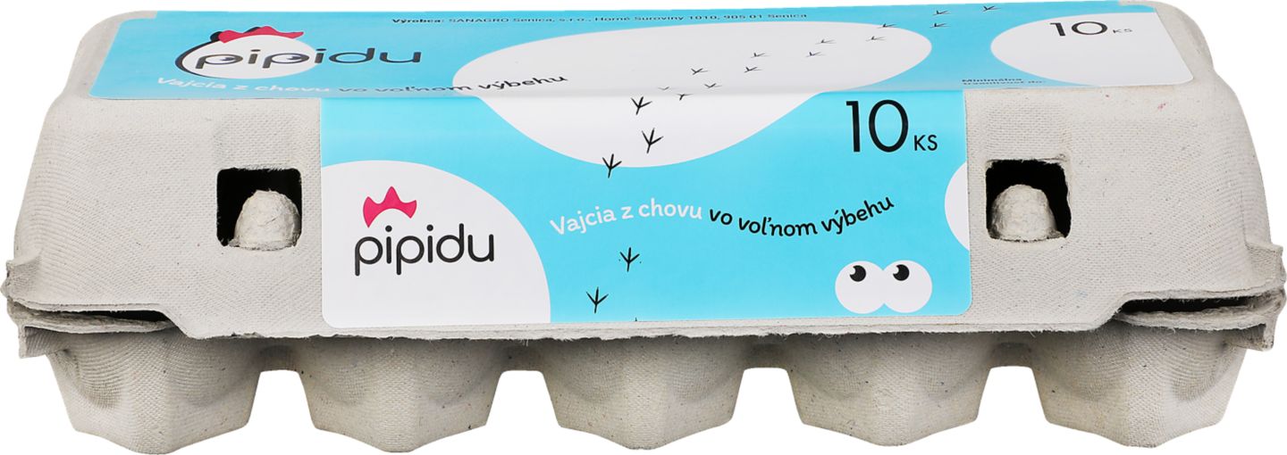 Pipidu Vajcia z voľ. výbehu
10 ks