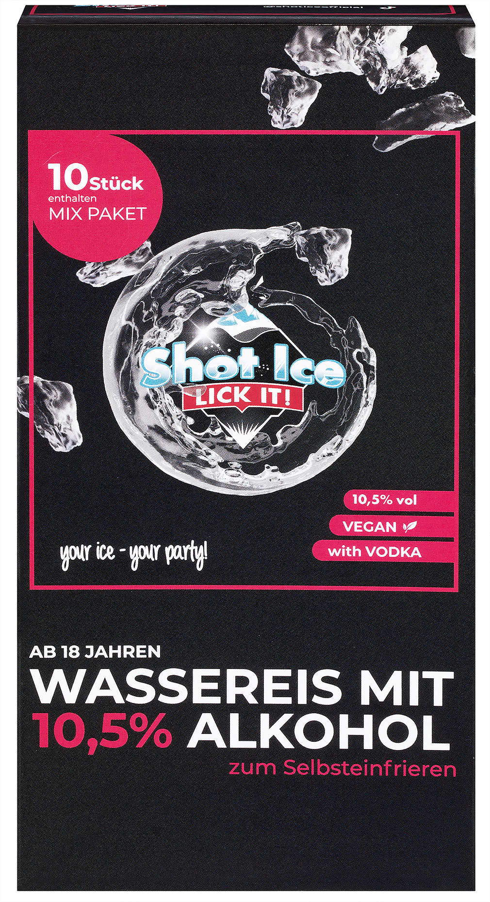 Abbildung des Angebots SHOT ICE Wassereis mit Vodka 