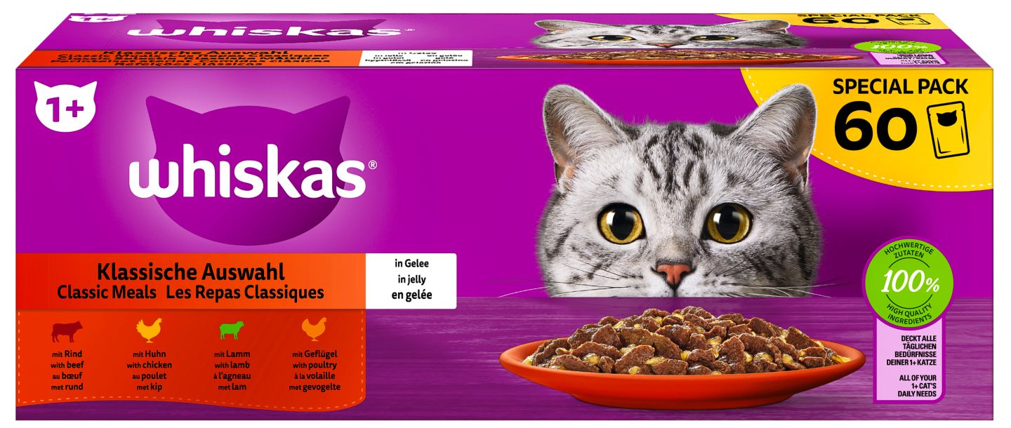 WHISKAS oder SHEBA Katzenfutter 