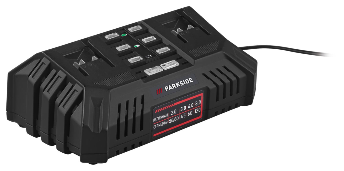 PARKSIDE® Akku-Doppelladegerät 20 V »PDSLG 20 B2«