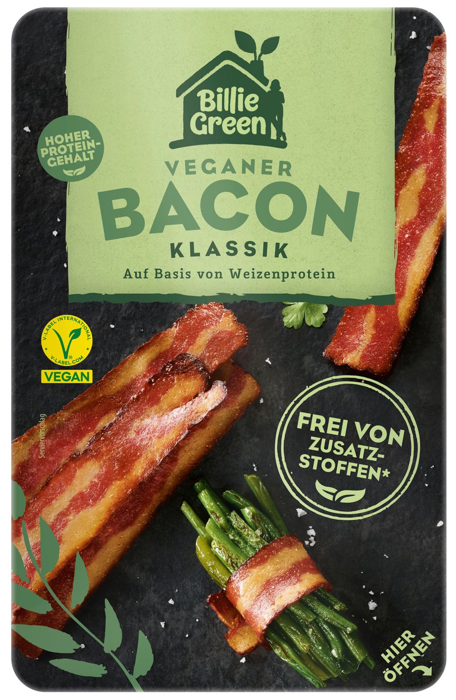 BILLIE GREEN Veganer Bacon oder Schinkenwürfel