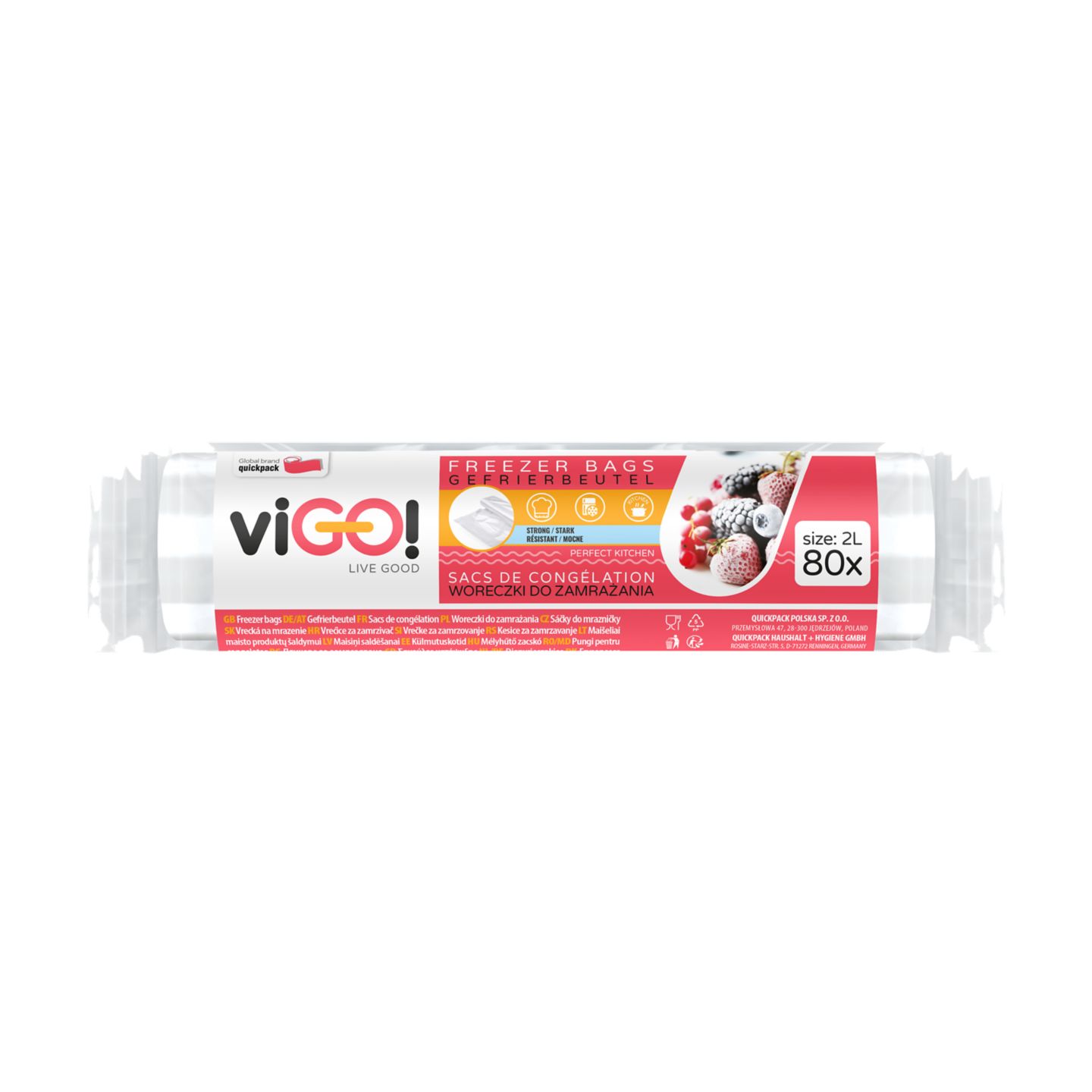 Изображение на viGO! Пликчета за фризер Standard
2 л, 80 бр.
