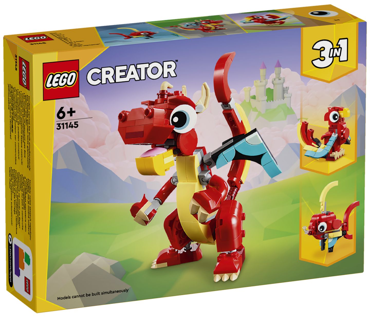 LEGO CREATOR »Roter Drache« 3-in-1-Spielset 31145