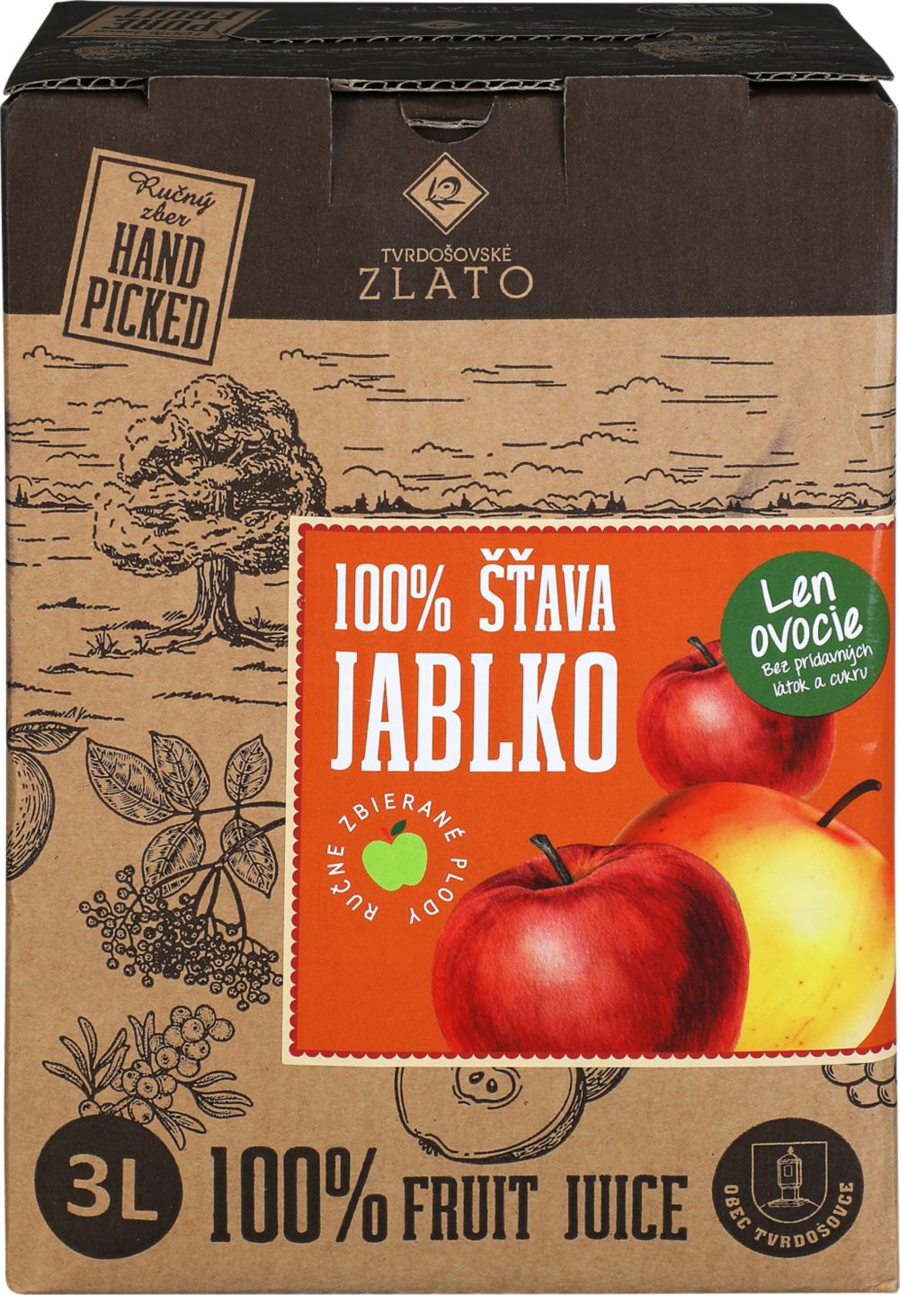 TVRDOŠOVSKÉ ZLATO 100 % šťava jablko