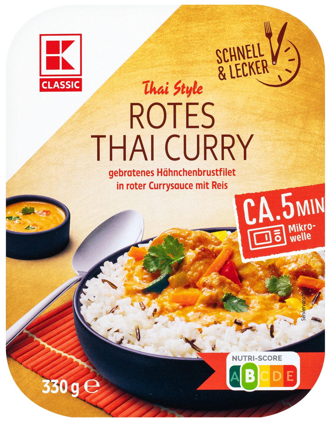 K-CLASSIC Reisgericht Thai oder India Style