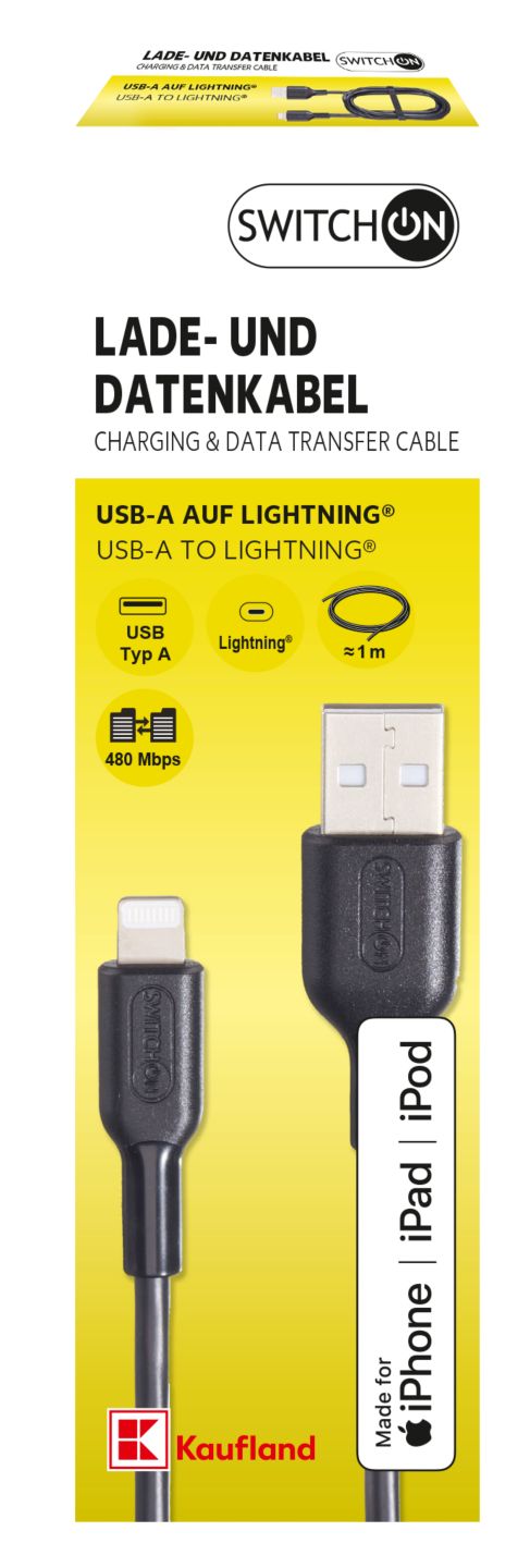 SWITCH ON® Daten- und Ladekabel USB-C auf Lightning