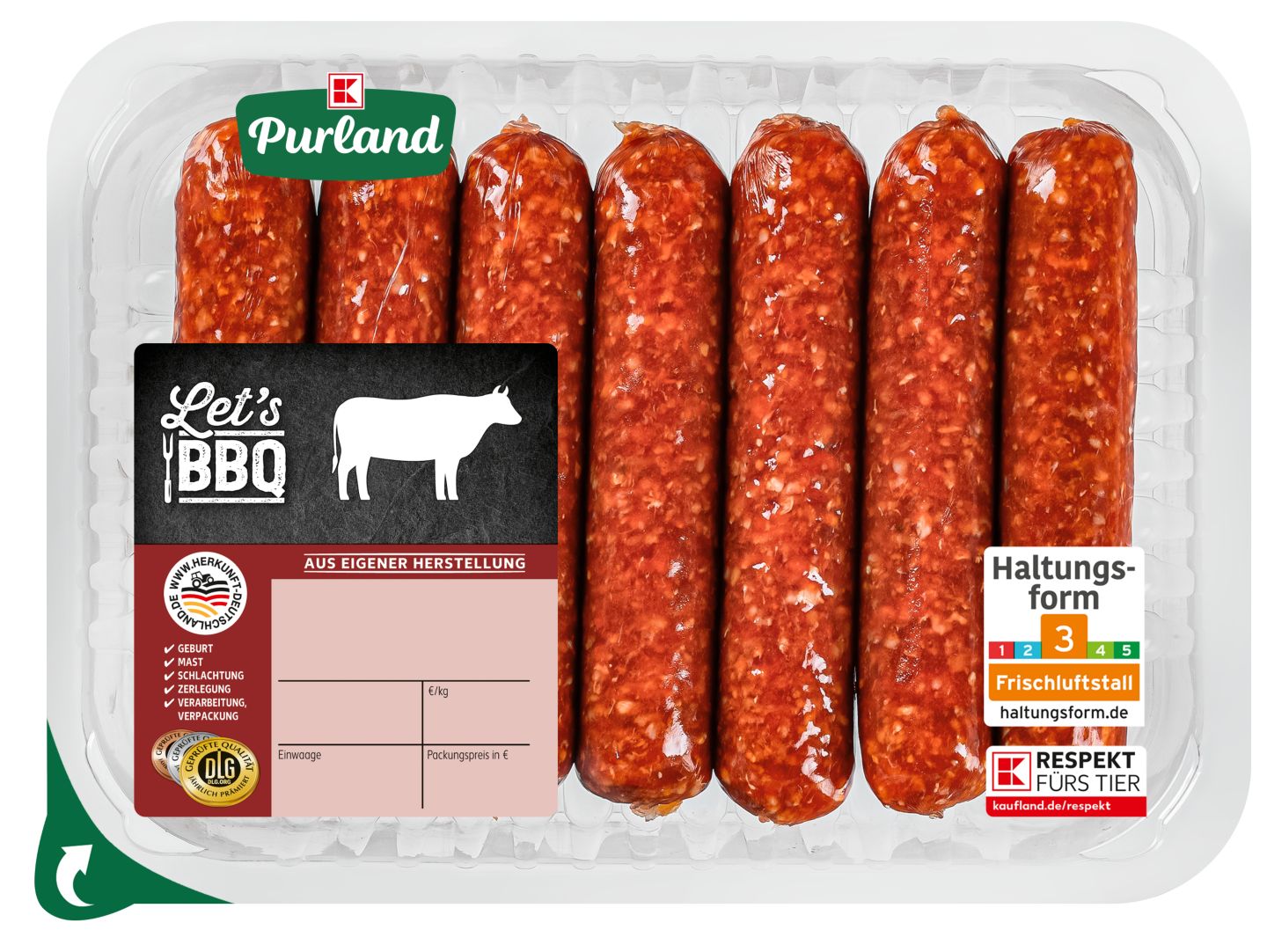K-PURLAND Merguez Rindsbratwurst
