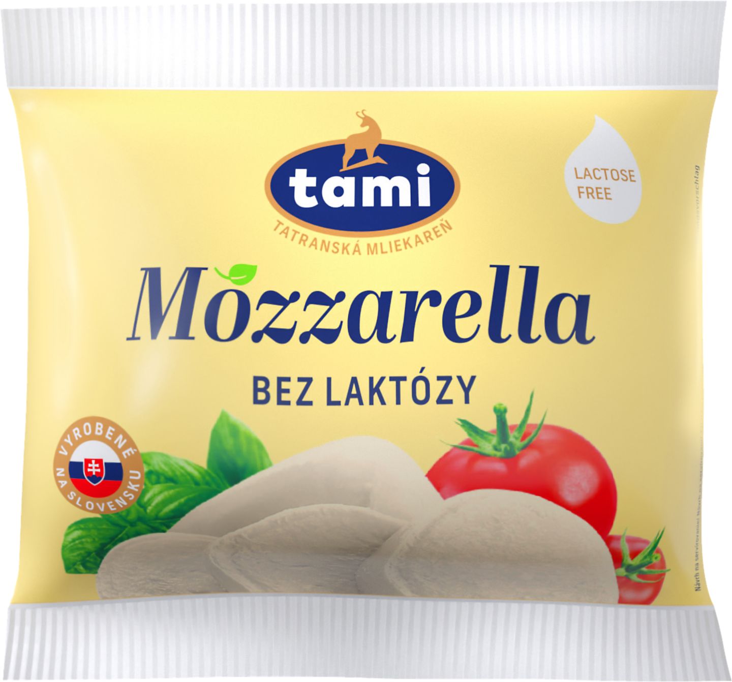 Tami Mozzarella delaktózovaná
mäkký polotuč.nezrejúci syr
