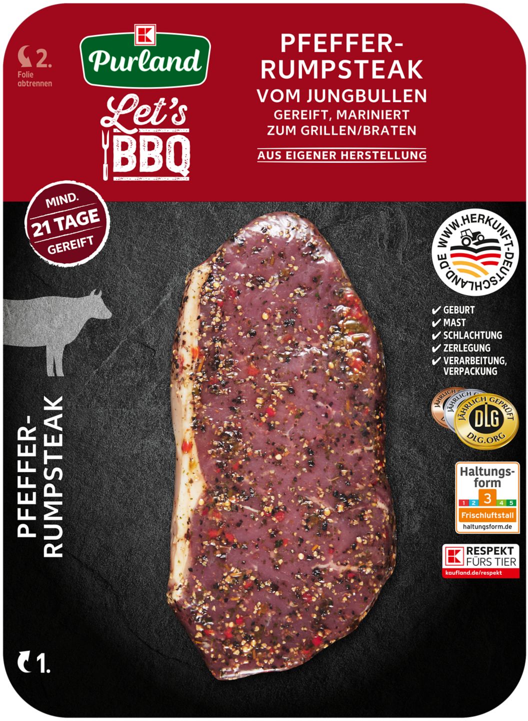 K-PURLAND Pfeffer-Rumpsteak