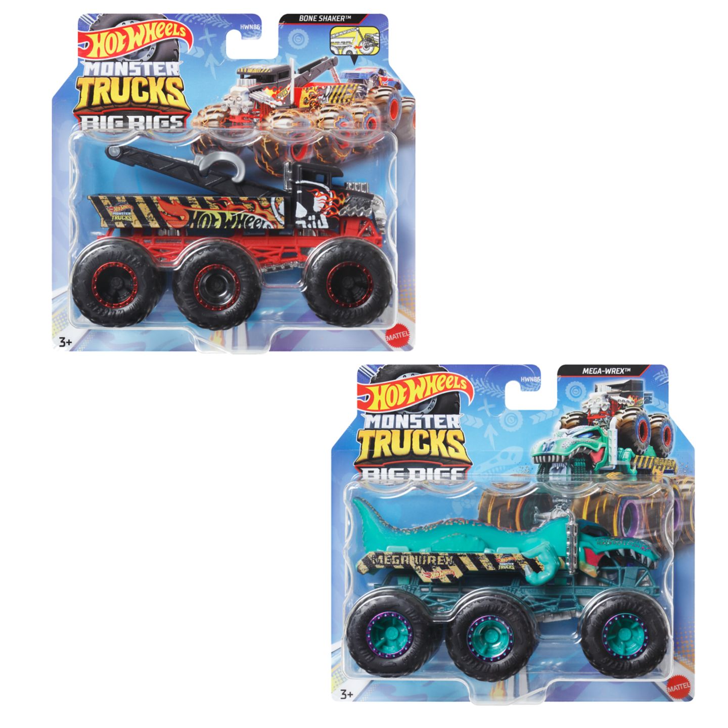 MATTEL HOW WHEELS Monster Trucks Big Ricks