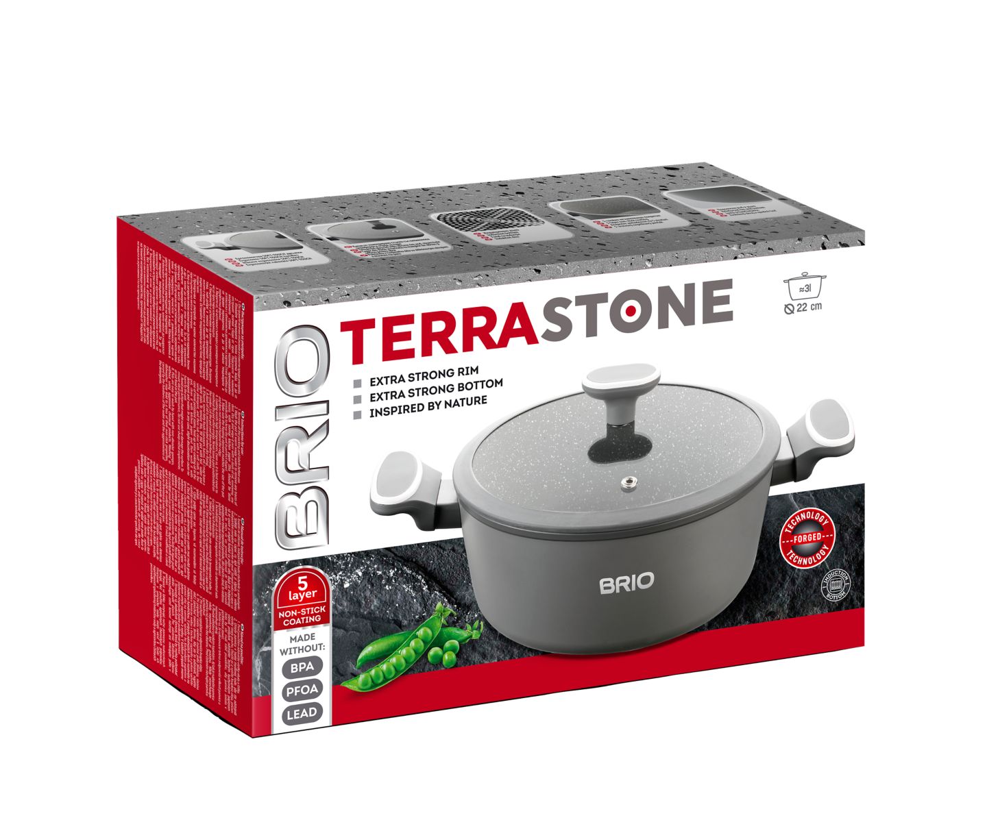 Изображение на BRIO Тенджера Terra Stone
3 л