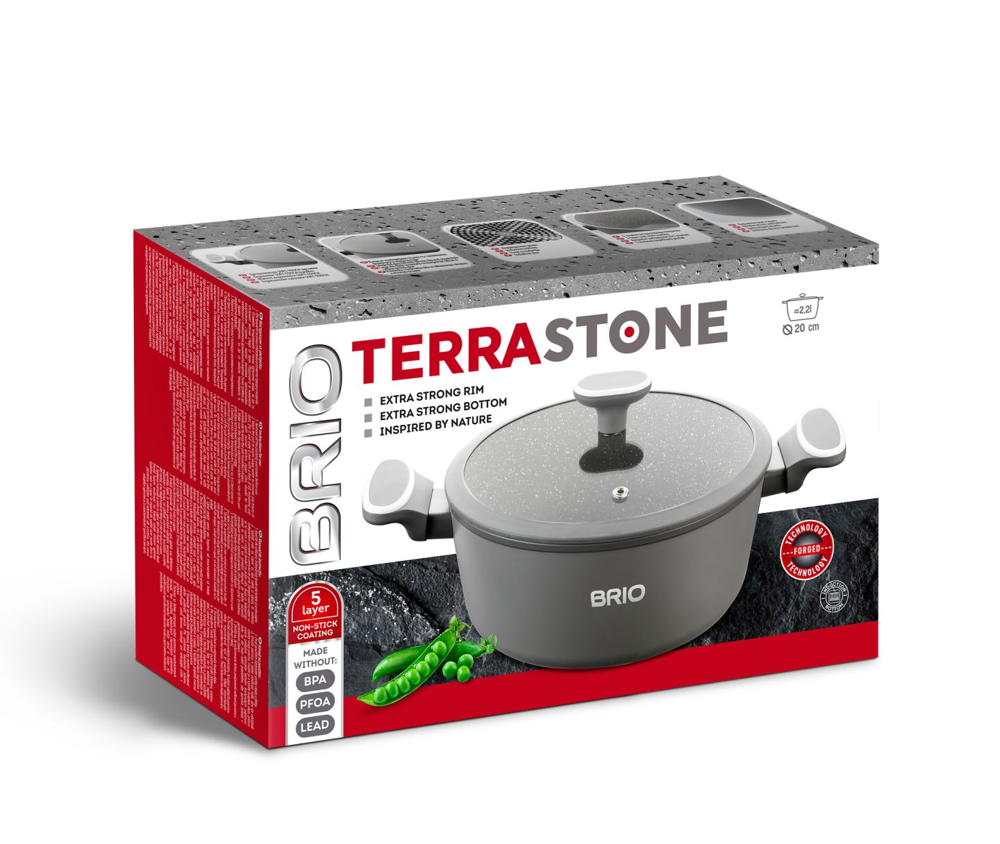 Изображение на BRIO Тенджера Terra Stone
Ø20 х 8,4 см
