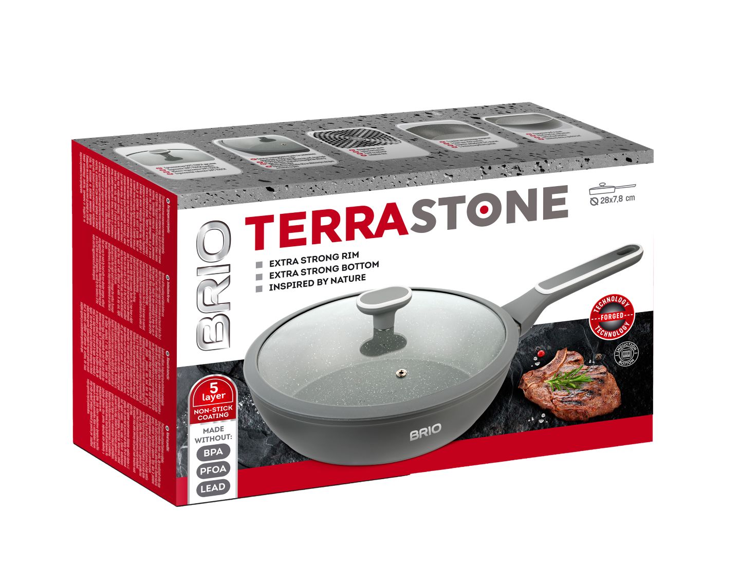 Изображение на BRIO Дълбок тиган Terra Stone
Ø28 x 7,8 см