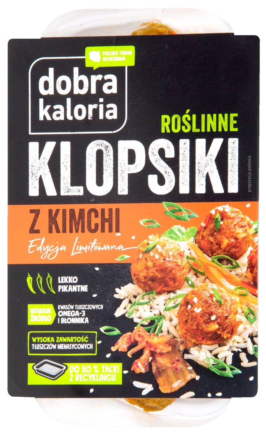 Dobra Kaloria Roślinne klopsiki z kimchi