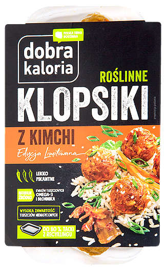 Dobra Kaloria Roślinne klopsiki z kimchi