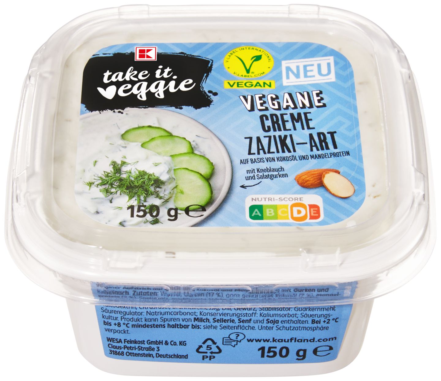 K-TAKE IT VEGGIE Vegane Creme oder Quark-Alternatie